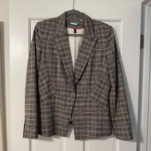 White House Black Market Checkered Blazer